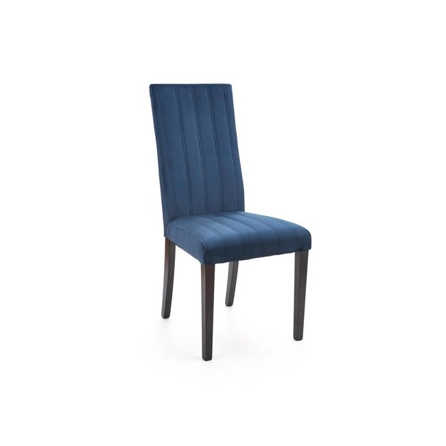 DIEGO 2 krzesło czarny / tap. velvet pikowany Pasy - MONOLITH 77 (granatowy) (1p=2szt)