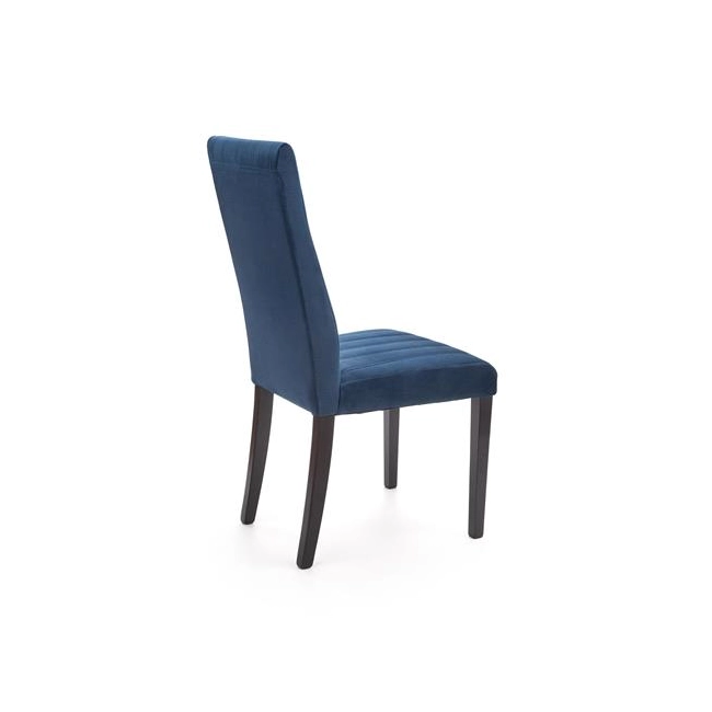 DIEGO 2 krzesło czarny / tap. velvet pikowany Pasy - MONOLITH 77 (granatowy) (1p=2szt)-122362