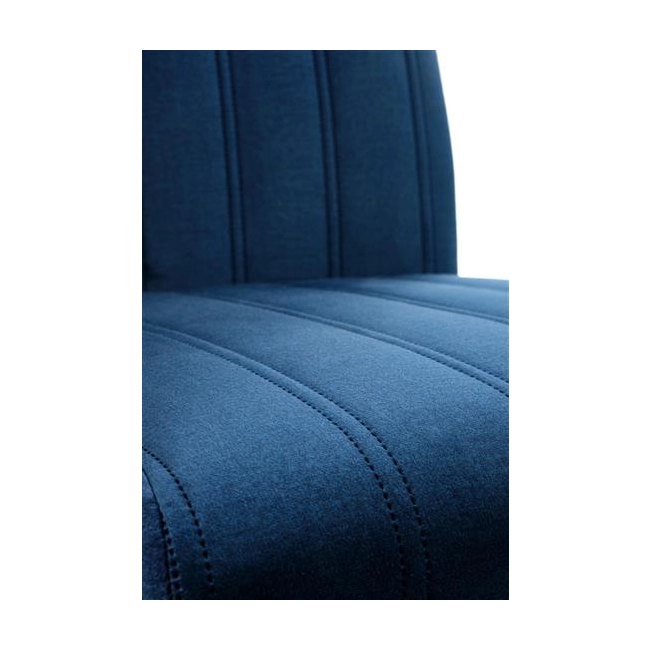 DIEGO 2 krzesło czarny / tap. velvet pikowany Pasy - MONOLITH 77 (granatowy) (1p=2szt)-122366