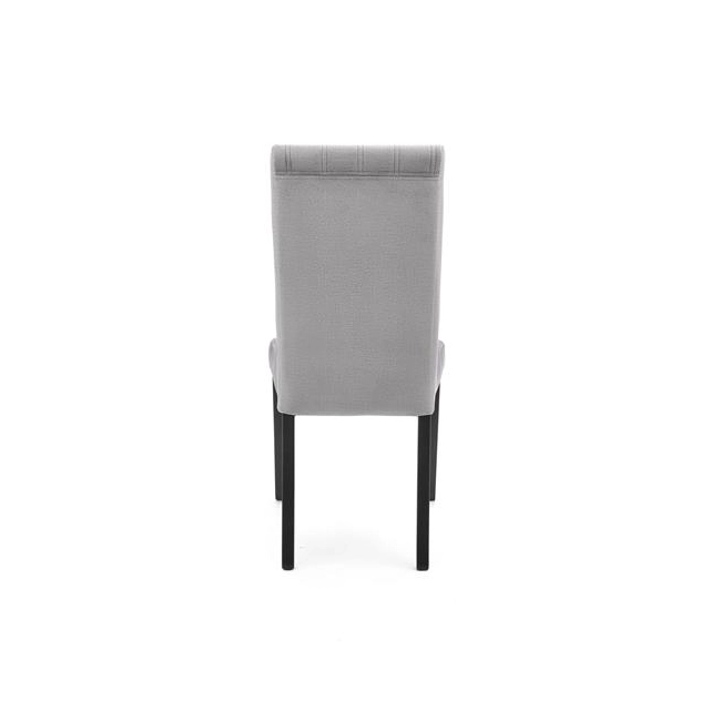 DIEGO 2 krzesło czarny / tap. velvet pikowany Pasy - MONOLITH 85 (jasny popiel) (1p=2szt)-122371