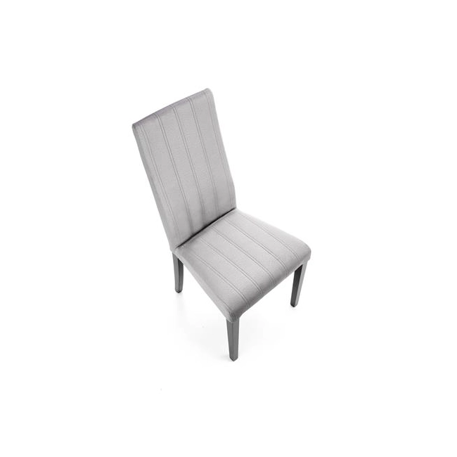 DIEGO 2 krzesło czarny / tap. velvet pikowany Pasy - MONOLITH 85 (jasny popiel) (1p=2szt)-122372