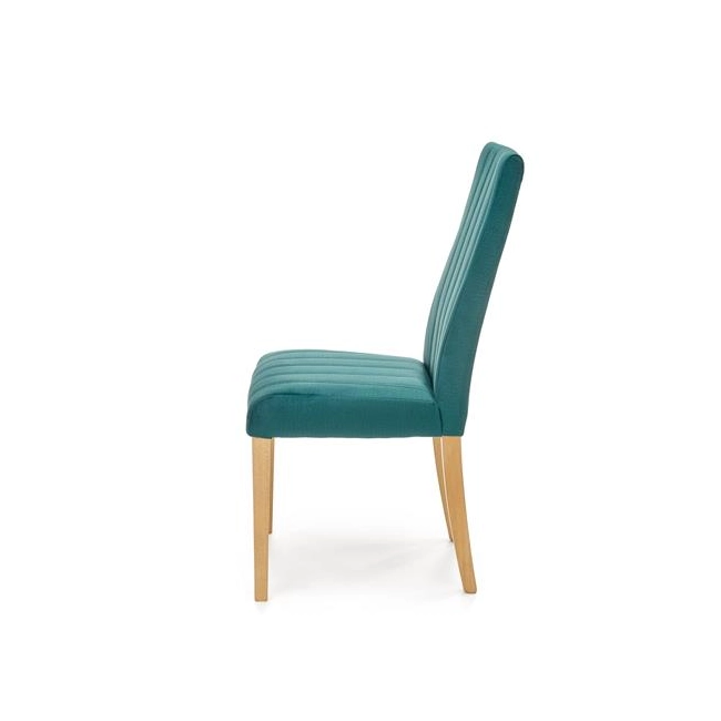 DIEGO 3 krzesło dąb miodowy / tap. velvet pikowany Pasy - MONOLITH 37 (ciemny zielony) (1p=2szt)-122378