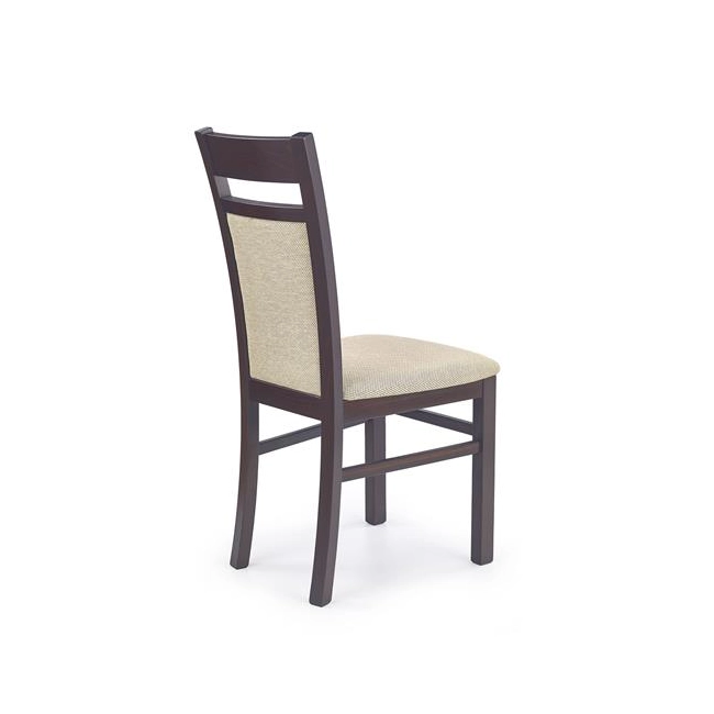 GERARD2 krzesło ciemny orzech / tap: Torent Beige (1p=2szt)-122452