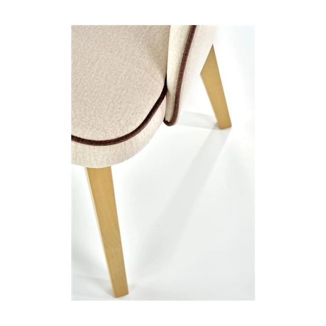 MARINO krzesło dąb miodowy / tap. MONOLITH 04 (kremowy) (1p=1szt)-122540
