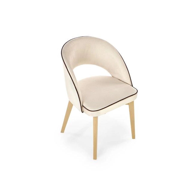 MARINO krzesło dąb miodowy / tap. MONOLITH 04 (kremowy) (1p=1szt)-122544