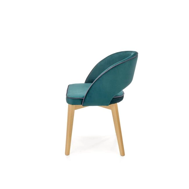 MARINO krzesło dąb miodowy / tap. MONOLITH 37 (ciemny zielony) (1p=1szt)-122547