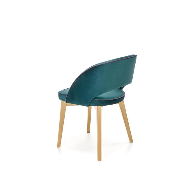 MARINO krzesło dąb miodowy / tap. MONOLITH 37 (ciemny zielony) (1p=1szt)-122548