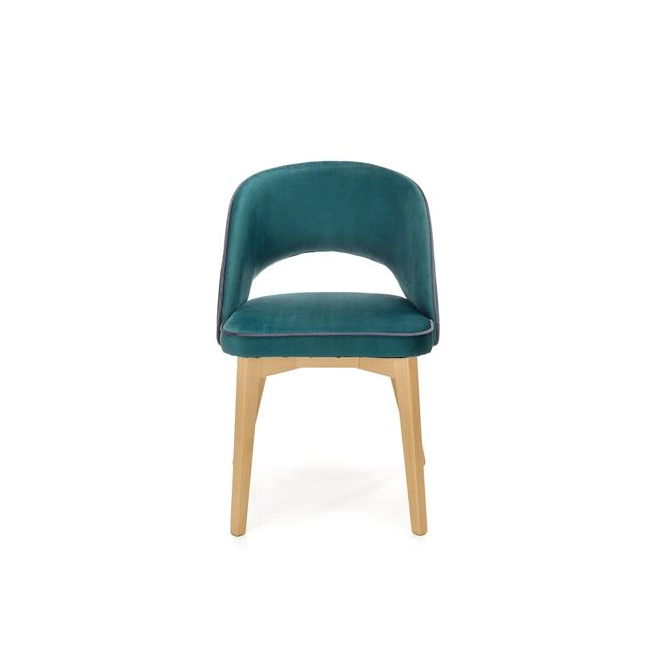 MARINO krzesło dąb miodowy / tap. MONOLITH 37 (ciemny zielony) (1p=1szt)-122552