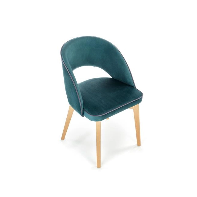 MARINO krzesło dąb miodowy / tap. MONOLITH 37 (ciemny zielony) (1p=1szt)-122554