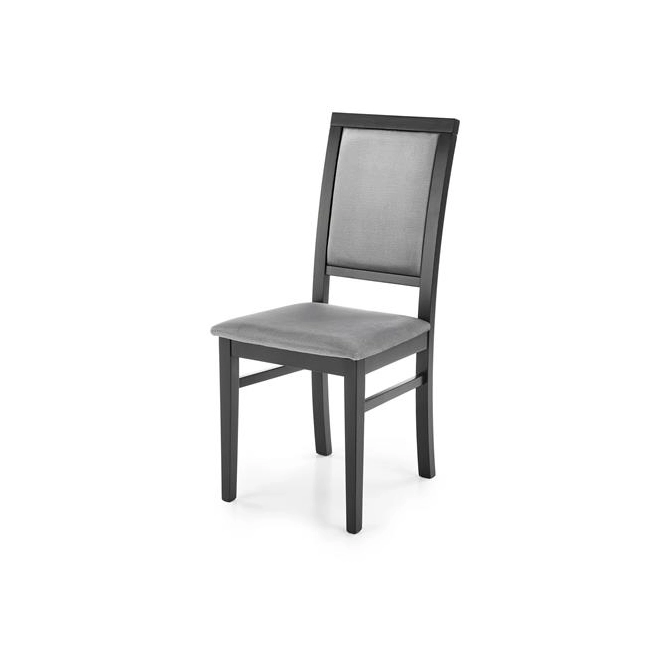 SYLWEK1 krzesło czarny / tap: velvet Monolith 85 (popiel) (1p=2szt)