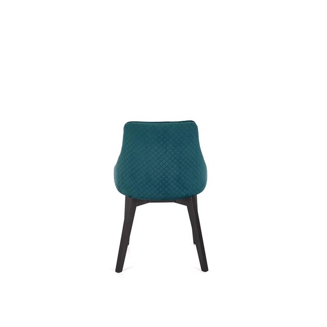 TOLEDO 3 krzesło czarny / tap. velvet pikowany Karo 4 - MONOLITH 37 (ciemny zielony) (1p=1szt)-122652