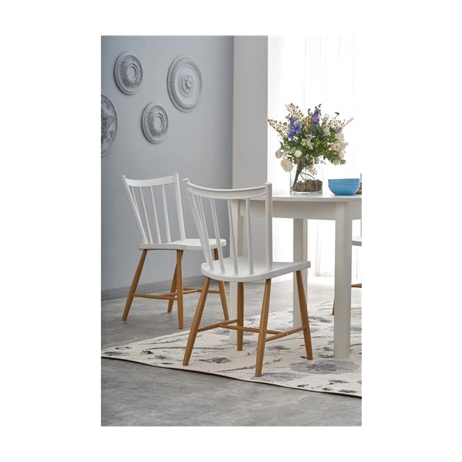 RINGO stół kolor blat - biały, nogi - biały (102-142x102x76 cm) (2p=1szt)-122970