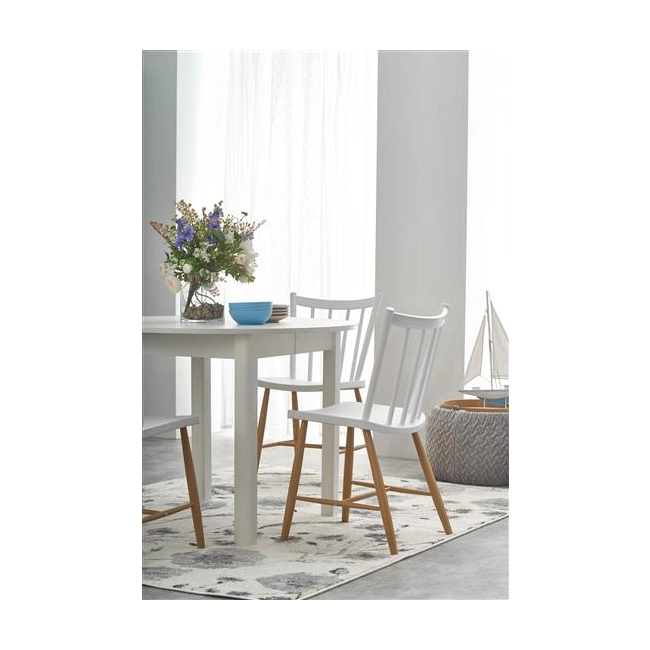 RINGO stół kolor blat - biały, nogi - biały (102-142x102x76 cm) (2p=1szt)-122971