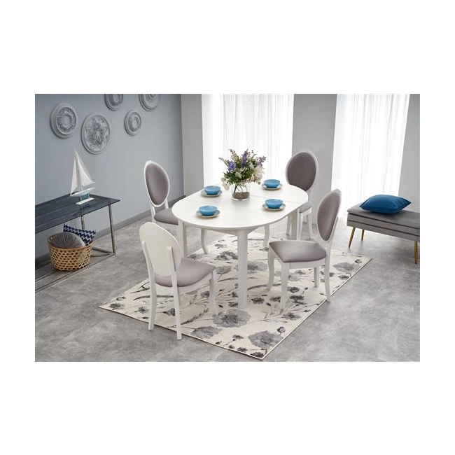 RINGO stół kolor blat - biały, nogi - biały (102-142x102x76 cm) (2p=1szt)-122974