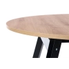 RUBEN stół kolor blat - dąb artisan, nogi - czarny (102-142x102x75 cm) (2p=1szt)-123038