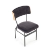 SMART krzesło KR dąb naturalny/czarny (1p=2szt)-123160