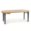 SORBUS stół rozkładany, blat - dąb miodowy, nogi - grafitowe (2p=1szt)-123250