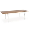 WINDSOR stół rozkładany 160-240x90x76 cm kolor ciemny dąb/biały (2p=1szt)-123425