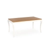 WINDSOR stół rozkładany 160-240x90x76 cm kolor ciemny dąb/biały (2p=1szt)-123433