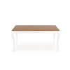 WINDSOR stół rozkładany 160-240x90x76 cm kolor ciemny dąb/biały (2p=1szt)-123437