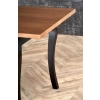 WINDSOR stół rozkładany 160-240x90x76 cm kolor ciemny dąb/czarny (2p=1szt)-123441