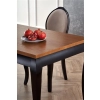 WINDSOR stół rozkładany 160-240x90x76 cm kolor ciemny dąb/czarny (2p=1szt)-123446