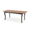 WINDSOR stół rozkładany 160-240x90x76 cm kolor ciemny dąb/czarny (2p=1szt)-123451
