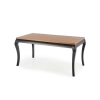 WINDSOR stół rozkładany 160-240x90x76 cm kolor ciemny dąb/czarny (2p=1szt)-123452
