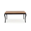 WINDSOR stół rozkładany 160-240x90x76 cm kolor ciemny dąb/czarny (2p=1szt)-123456