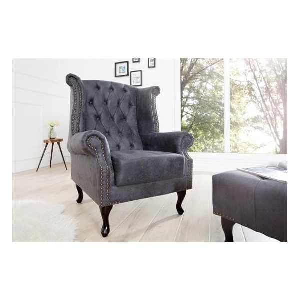 FOTEL CHESTERFIELD SZARY-123922