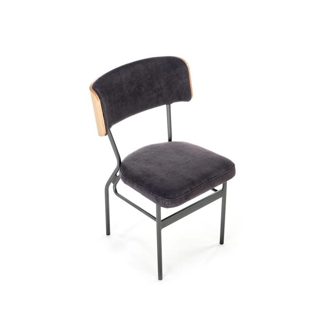 SMART krzesło KR dąb naturalny/czarny (1p=2szt)-123160