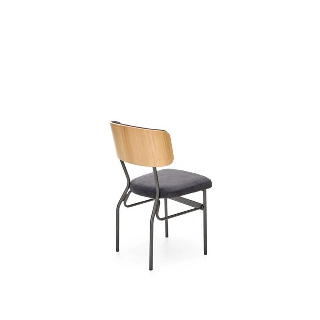 SMART krzesło KR dąb naturalny/czarny (1p=2szt)-123162