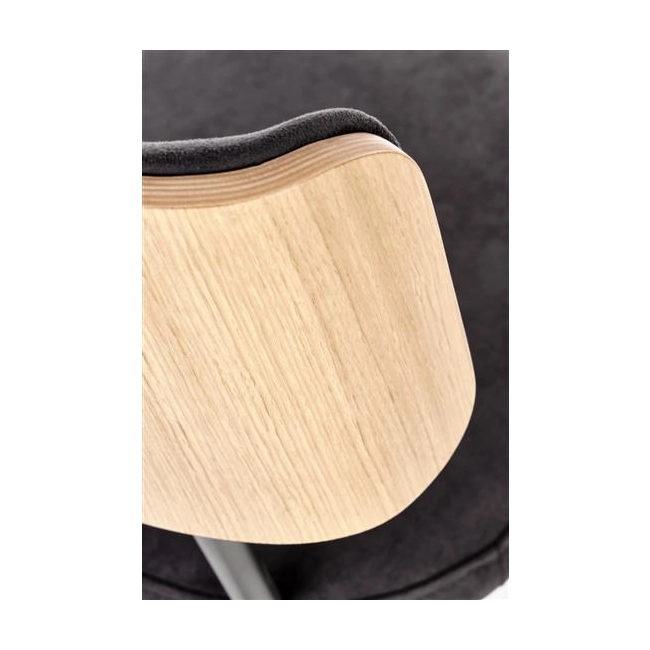 SMART krzesło KR dąb naturalny/czarny (1p=2szt)-123165
