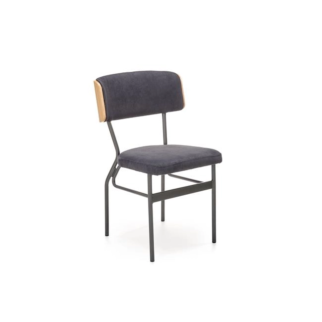 SMART krzesło KR dąb naturalny/czarny (1p=2szt)-123169