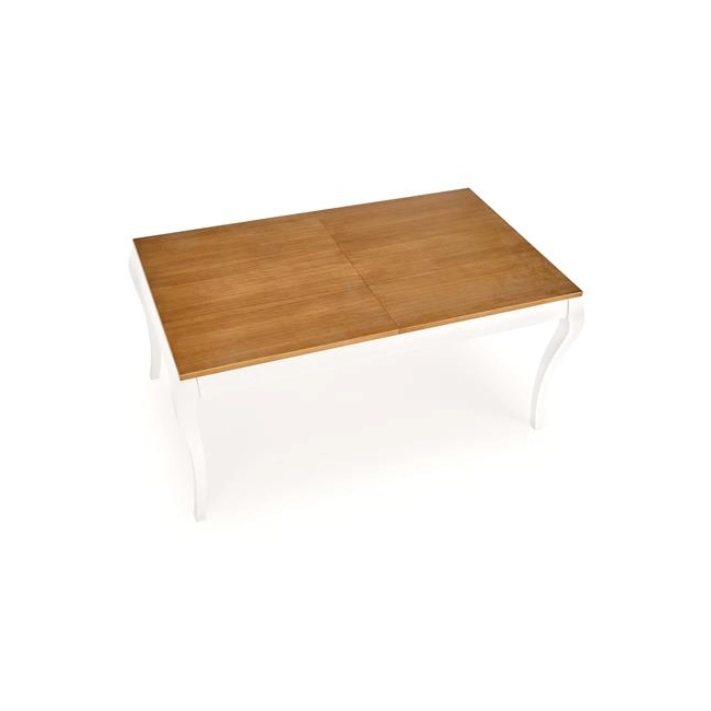 WINDSOR stół rozkładany 160-240x90x76 cm kolor ciemny dąb/biały (2p=1szt)-123426