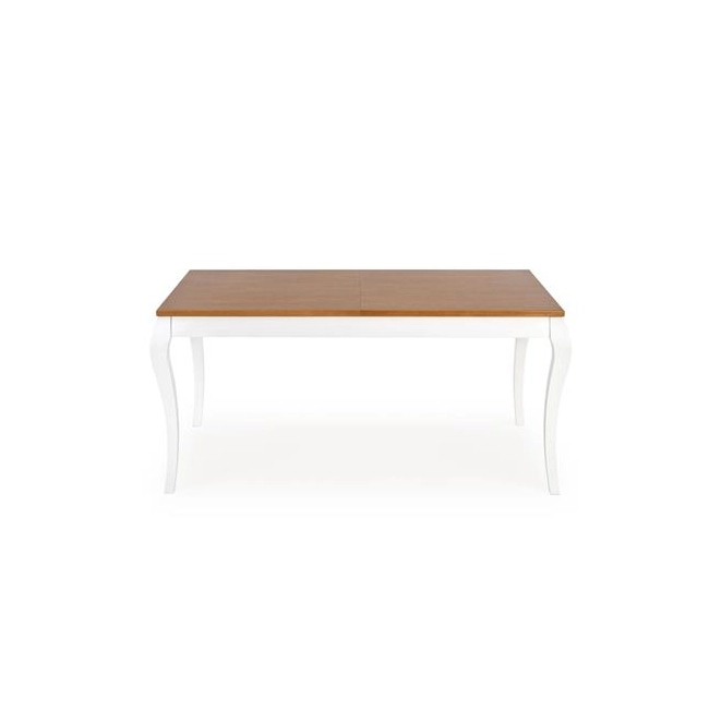 WINDSOR stół rozkładany 160-240x90x76 cm kolor ciemny dąb/biały (2p=1szt)-123437