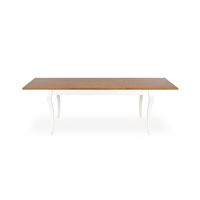 WINDSOR stół rozkładany 160-240x90x76 cm kolor ciemny dąb/biały (2p=1szt)-123438