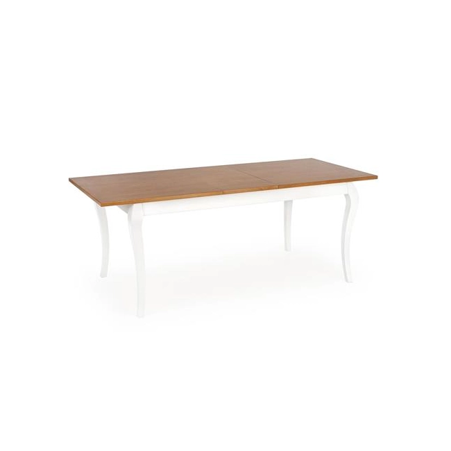 WINDSOR stół rozkładany 160-240x90x76 cm kolor ciemny dąb/biały (2p=1szt)-123439