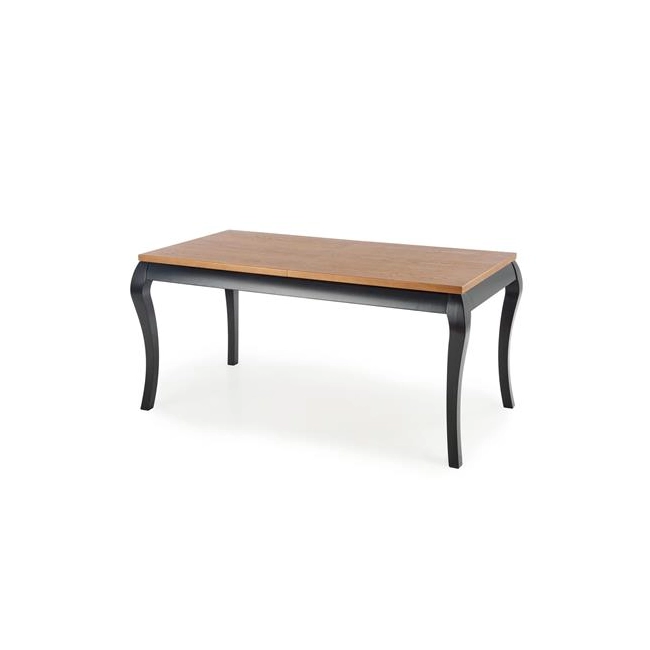 WINDSOR stół rozkładany 160-240x90x76 cm kolor ciemny dąb/czarny (2p=1szt)-123452
