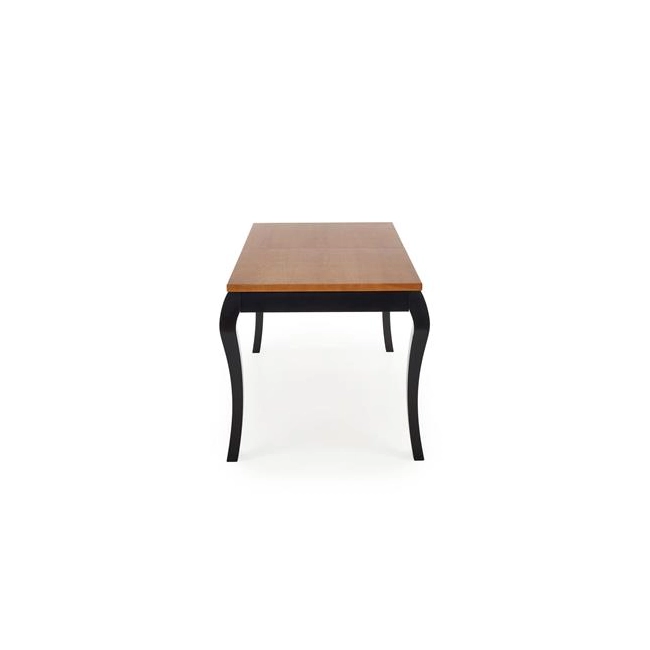 WINDSOR stół rozkładany 160-240x90x76 cm kolor ciemny dąb/czarny (2p=1szt)-123454