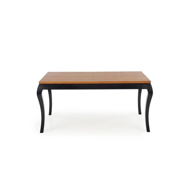WINDSOR stół rozkładany 160-240x90x76 cm kolor ciemny dąb/czarny (2p=1szt)-123456