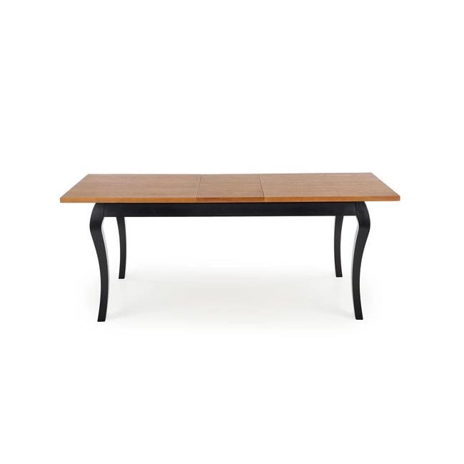 WINDSOR stół rozkładany 160-240x90x76 cm kolor ciemny dąb/czarny (2p=1szt)-123457