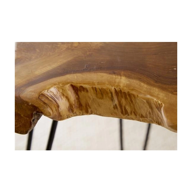 STOLIK KAWOWY WILD 55 CM TEAK-125200