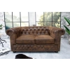 SOFA 2-OSOBOWA CHESTERFIELD BRĄZOWA 150 CM-126380