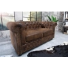 SOFA 2-OSOBOWA CHESTERFIELD BRĄZOWA 150 CM-126381