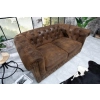 SOFA 2-OSOBOWA CHESTERFIELD BRĄZOWA 150 CM-126382