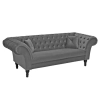 SOFA 3-OSOBOWA PARIS II CIEMNOSZARA 230 CM