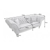 SOFA 3-OSOBOWA PARIS II CIEMNOSZARA 230 CM-126483