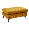 PUF MODERN BAROCK 92X62 CM MUSZTARDOWY WELUR