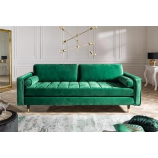 SOFA 3-OSOBOWA COSY VELVET ZIELONA 225 CM-126406